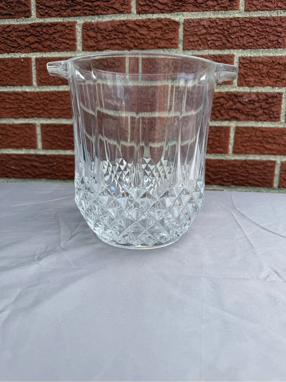 Cristal d’Arques Longchamp Crystal Champagne Bucket Vintage France